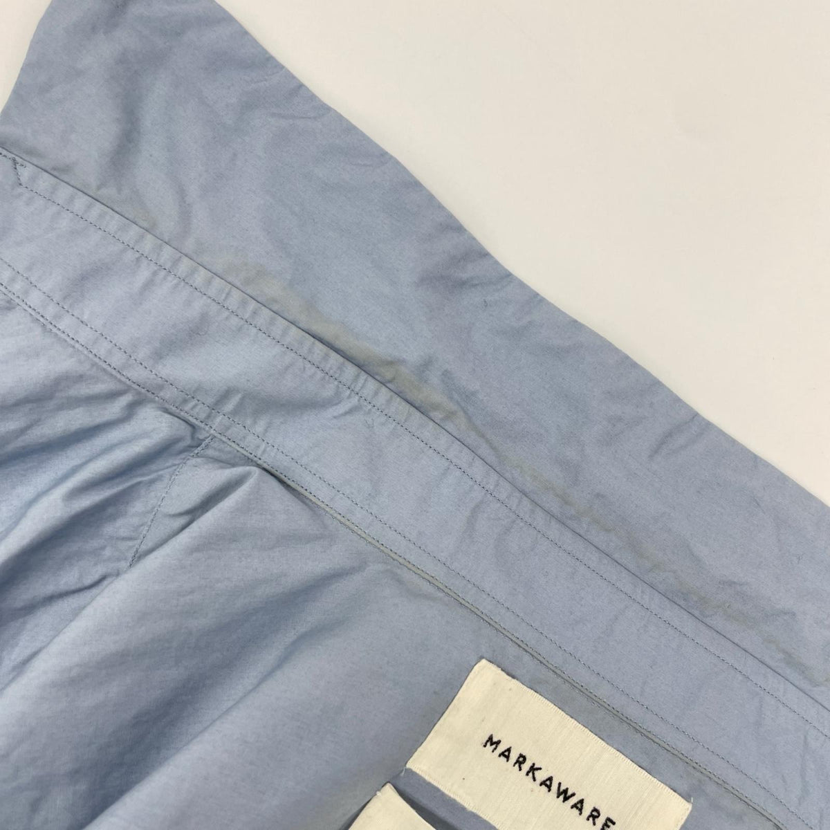 MARKAWARE マーカウエア A23A-11SH02C ブルー 長袖 シャツ トップス