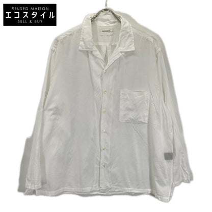 MARKAWARE マーカウエア A24A-18SH03C ホワイト オーガニックコットン テントロングシャツ トップス