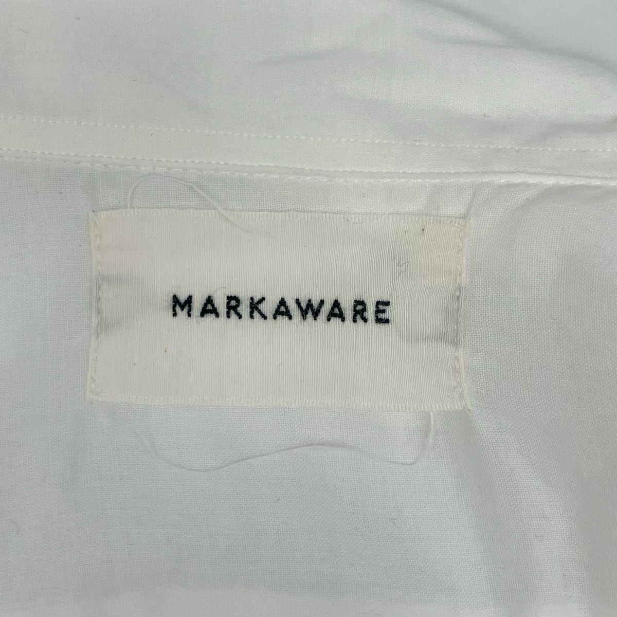MARKAWARE マーカウエア A24A-18SH03C ホワイト オーガニックコットン テントロングシャツ トップス