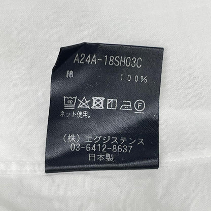 MARKAWARE マーカウエア A24A-18SH03C ホワイト オーガニックコットン テントロングシャツ トップス