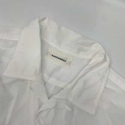 MARKAWARE マーカウエア A24A-18SH03C ホワイト オーガニックコットン テントロングシャツ トップス