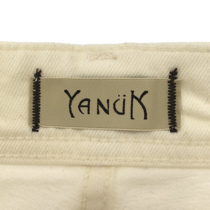YANUK ヤヌーク 57152288 ホワイト Spill Proof カーブテーパード ボトムス
