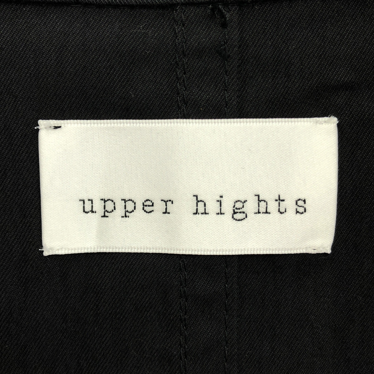 upper hights アッパーハイツ ブラック 半袖 ショートトレンチジャケット トップス