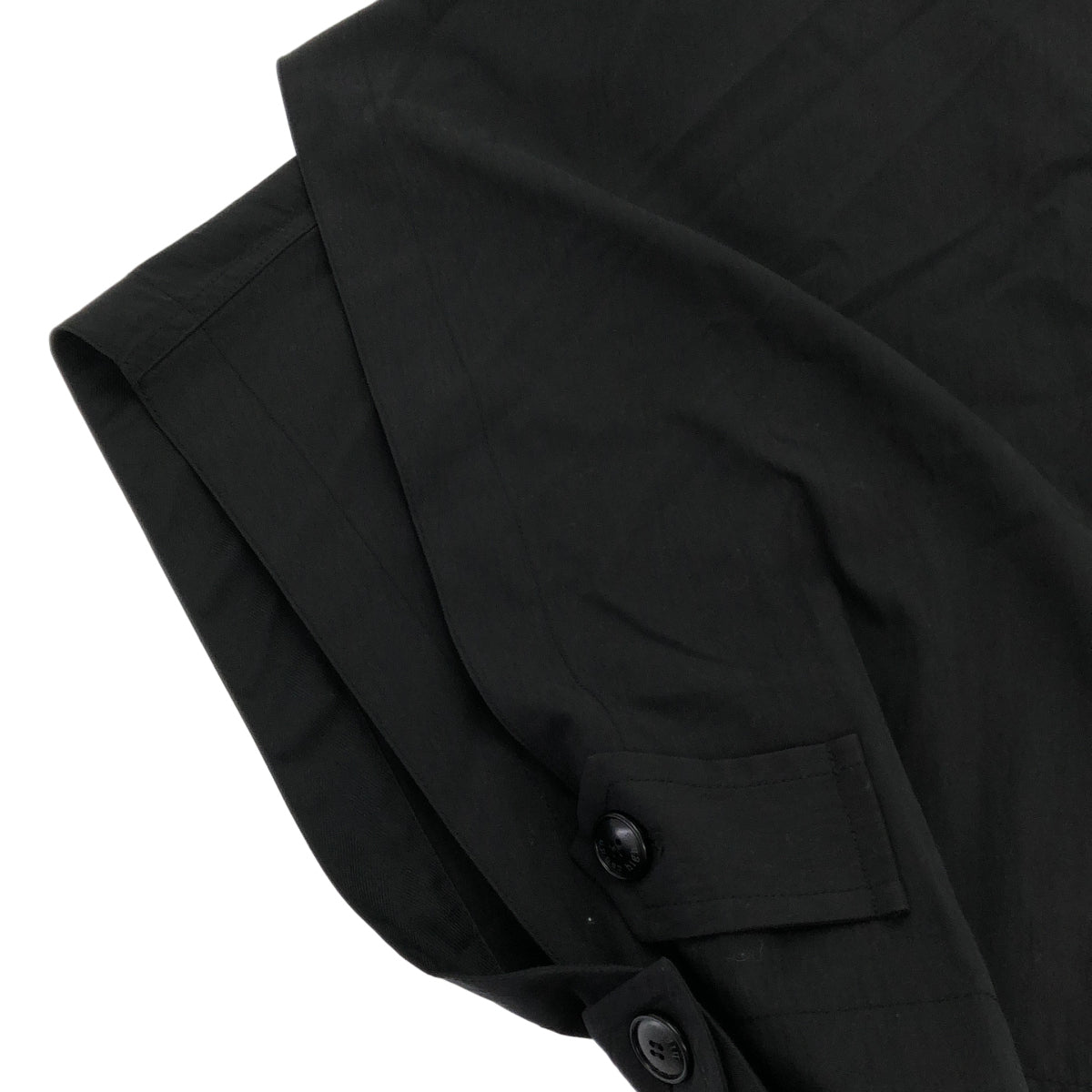 upper hights アッパーハイツ ブラック 半袖 ショートトレンチジャケット トップス