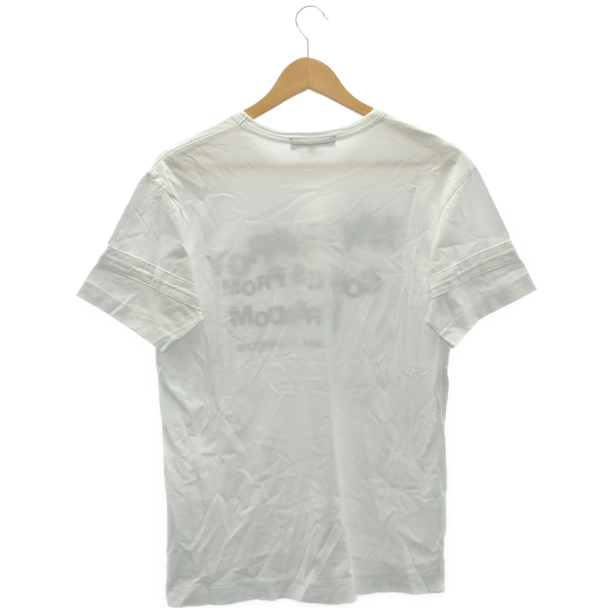 COMMEdesGARCONS コムデギャルソン ホワイト MY ENERGY COMES FROM FREEDOM Tシャツ トップス