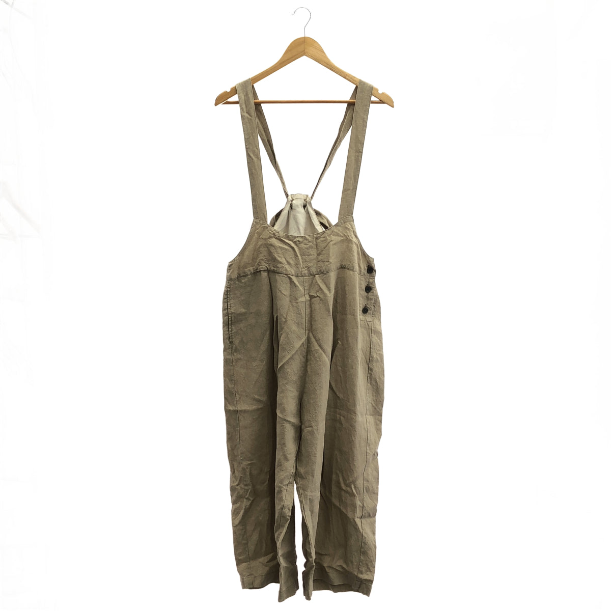 MOTOMI.M モトミ.M ベージュ リネン オールインワン ボトムス