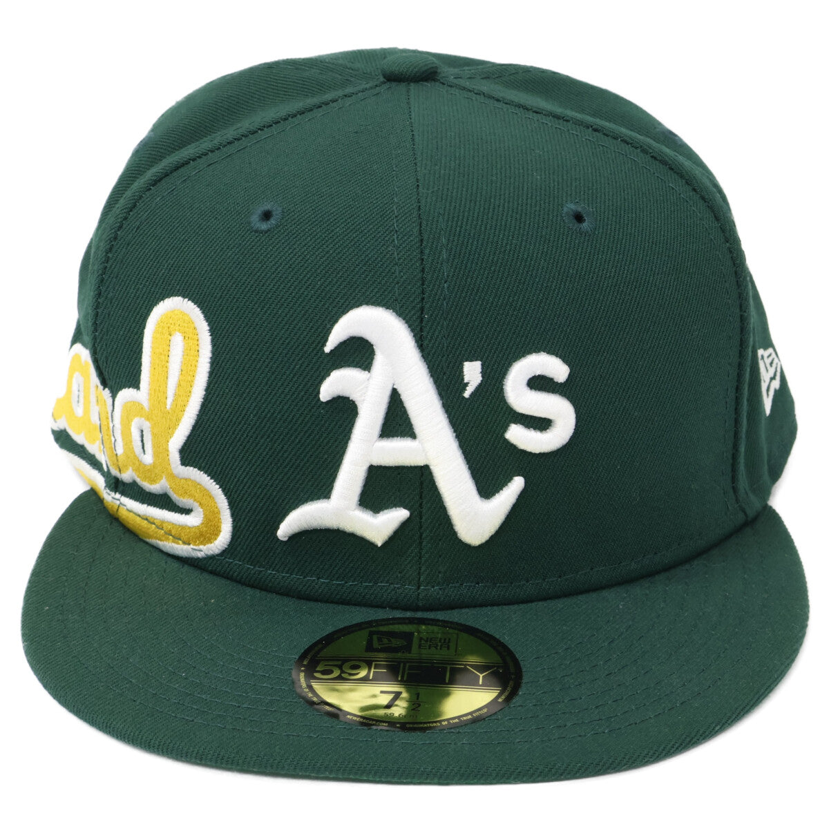 New Era ニューエラ 【美品】オークランド アスレチックス 59FIFTY サイドスプリット キャップ 帽子