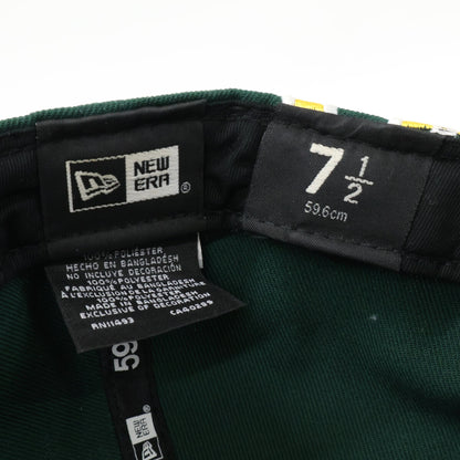 New Era ニューエラ 【美品】オークランド アスレチックス 59FIFTY サイドスプリット キャップ 帽子