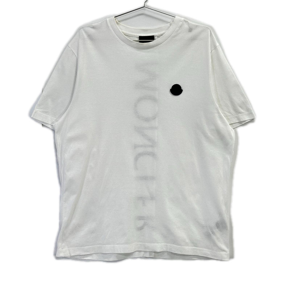 MONCLER モンクレール 20年製 ホワイト×ブラック ラバーワッペン MAGLIA Tシャツ トップス