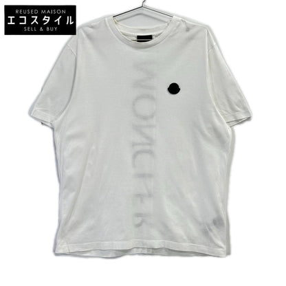 MONCLER モンクレール 20年製 ホワイト×ブラック ラバーワッペン MAGLIA Tシャツ トップス