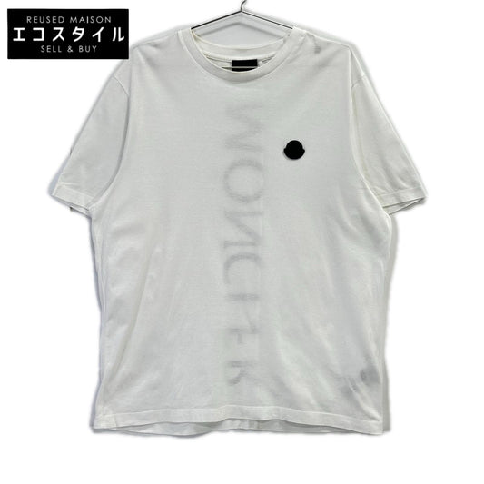 MONCLER モンクレール 20年製 ホワイト×ブラック ラバーワッペン MAGLIA Tシャツ トップス