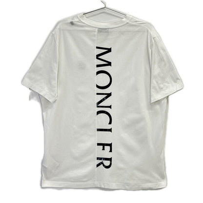MONCLER モンクレール 20年製 ホワイト×ブラック ラバーワッペン MAGLIA Tシャツ トップス