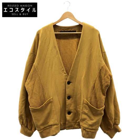my beautiful landlet マイ ビューティフル ランドレット 24SS マスタード HEAVY FRENCH TERRY CARDIGAN トップス