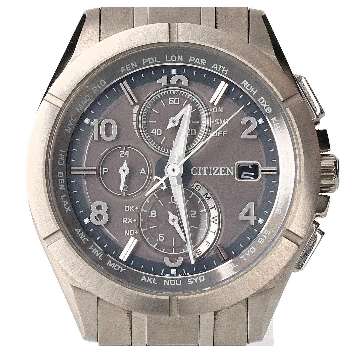 CITIZEN シチズン AT8160-55H H800 ATTESA アテッサ クロノグラフ エコ・ドライブ電波 腕時計