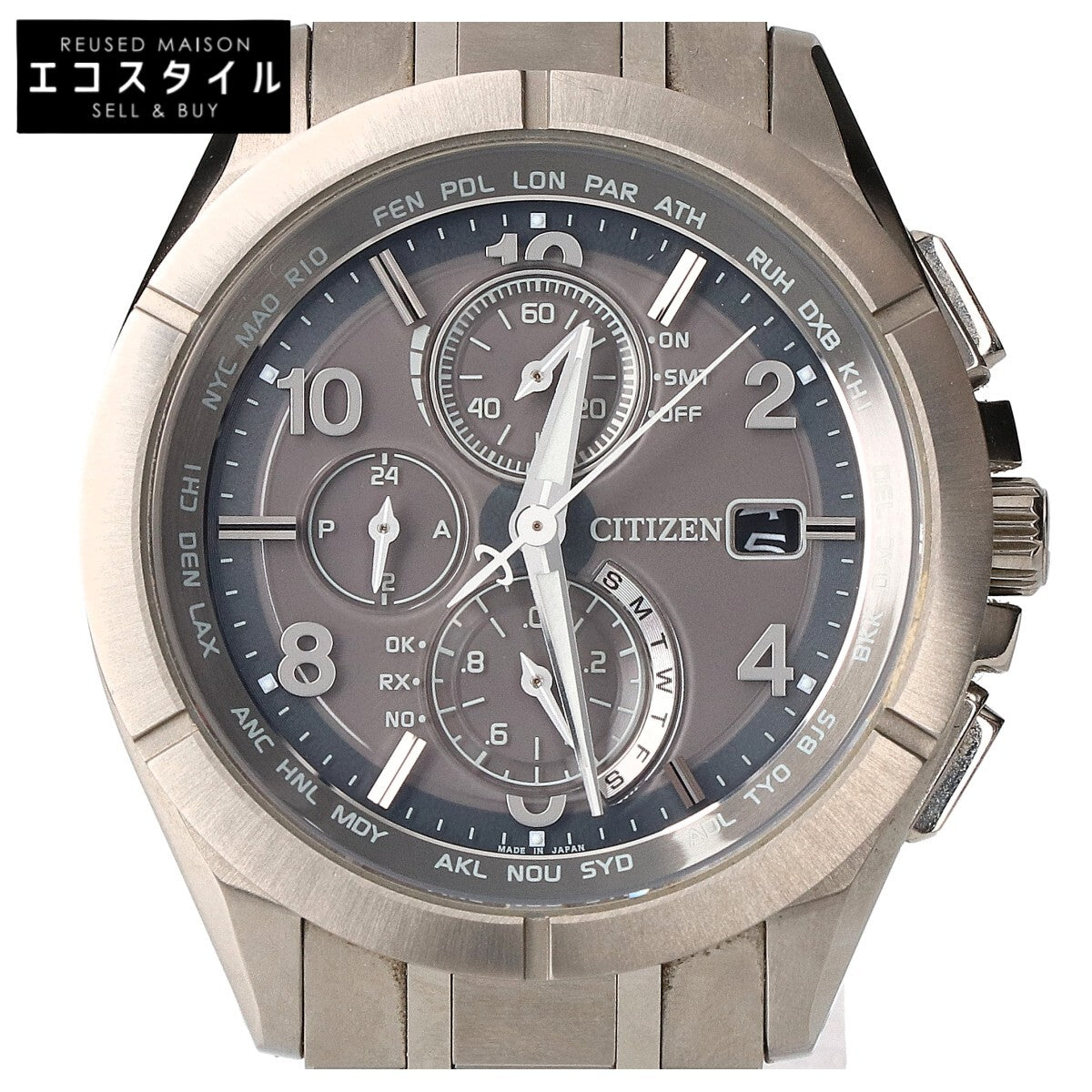 CITIZEN シチズン AT8160-55H H800 ATTESA アテッサ クロノグラフ エコ・ドライブ電波 腕時計