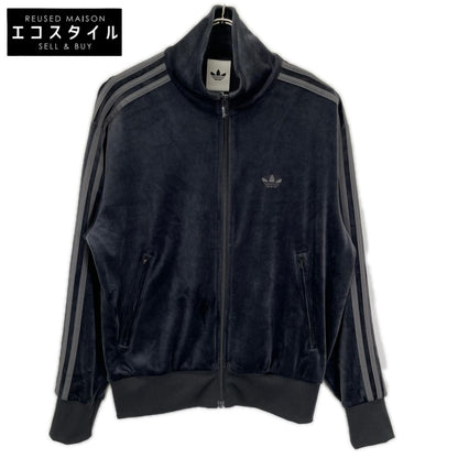 adidas アディダス KQ5474 ネイビー FB TT ベロア トラックトップ ジャケット