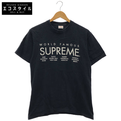 Supreme シュプリーム ブラック WORLDFAMOUSプリント 半袖 Tシャツ トップス