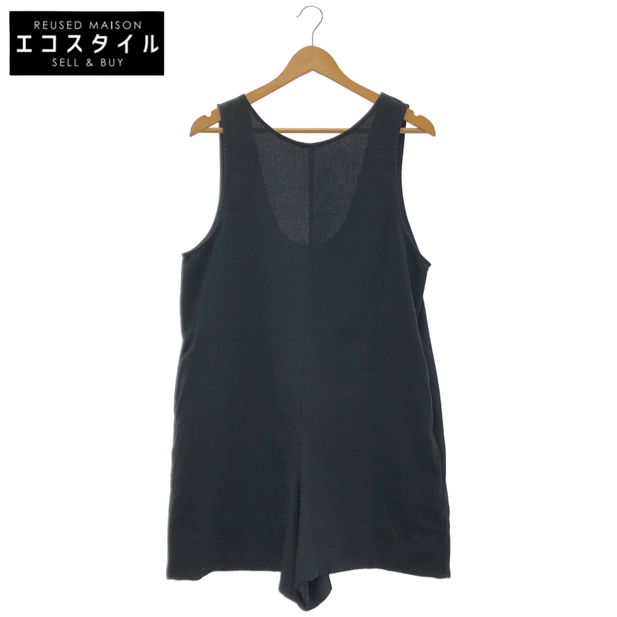 ADAWAS アダワズ ブラック BUTCHER SHORT ROMPERS ボトムス