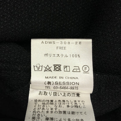 ADAWAS アダワズ ブラック BUTCHER SHORT ROMPERS ボトムス