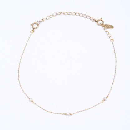 KAORU カオル 【美品】K10 パール チェーン ブレスレット