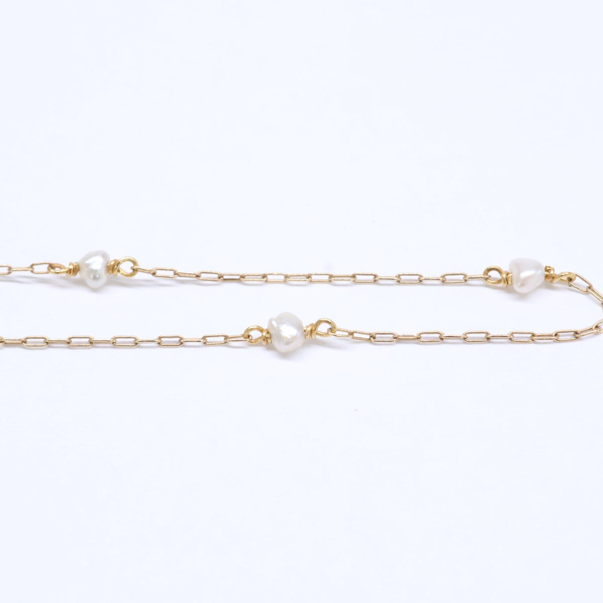 KAORU カオル 【美品】K10 パール チェーン ブレスレット