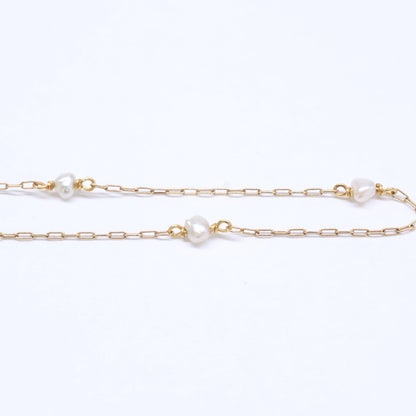 KAORU カオル 【美品】K10 パール チェーン ブレスレット