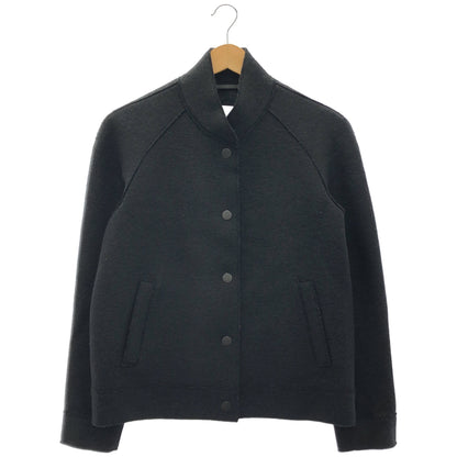 HARRIS WHARF LONDON ハリスワーフロンドン ブラック ウール ノーカラージャケット トップス