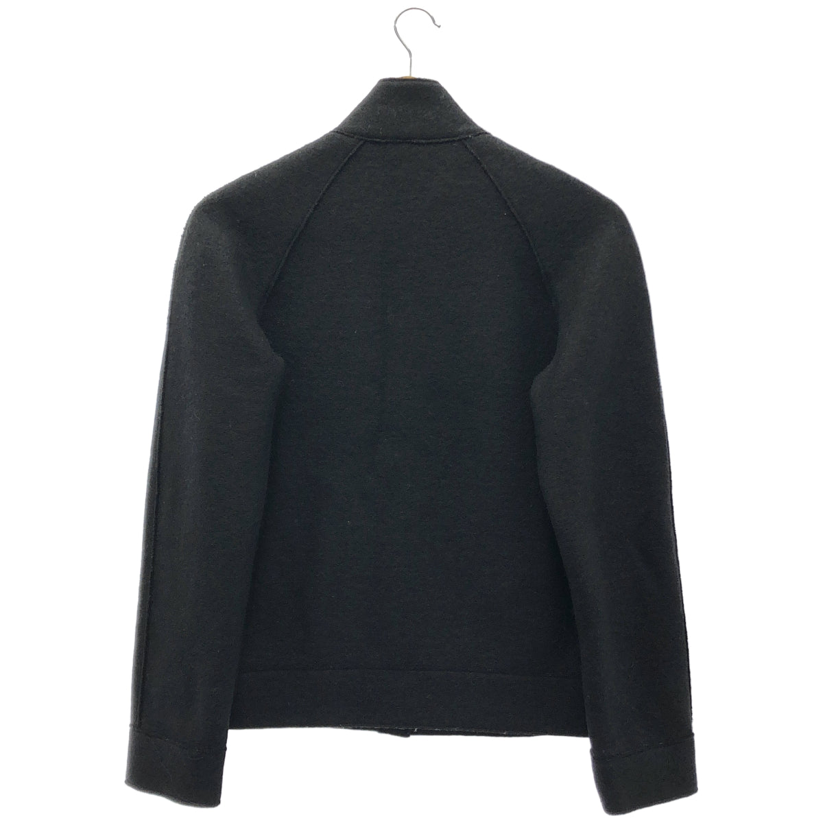 HARRIS WHARF LONDON ハリスワーフロンドン ブラック ウール ノーカラージャケット トップス