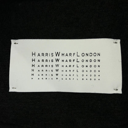 HARRIS WHARF LONDON ハリスワーフロンドン ブラック ウール ノーカラージャケット トップス