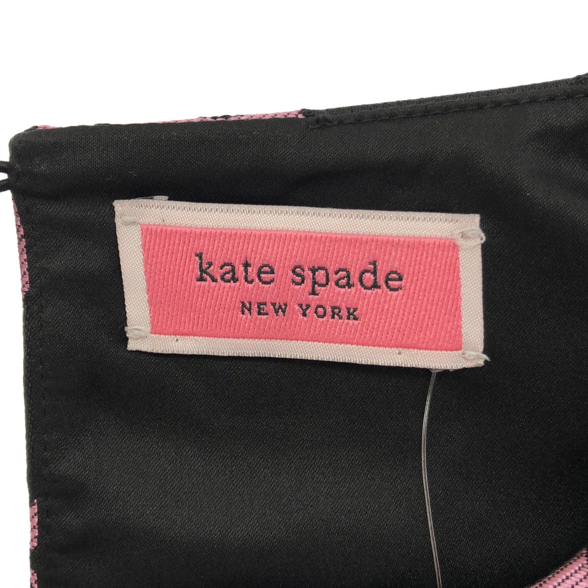 Kate spade ケイトスペード ピンク×ブラック 花柄 フリンジ ノースリーブトップス トップス
