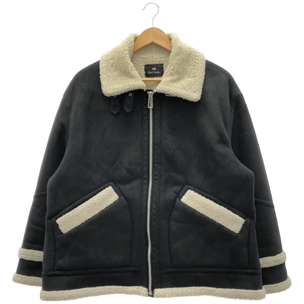 PS Paul Smith ピーエスポールスミス JK.PS.YW.0900 ブラック ボア ムートンジャケット トップス
