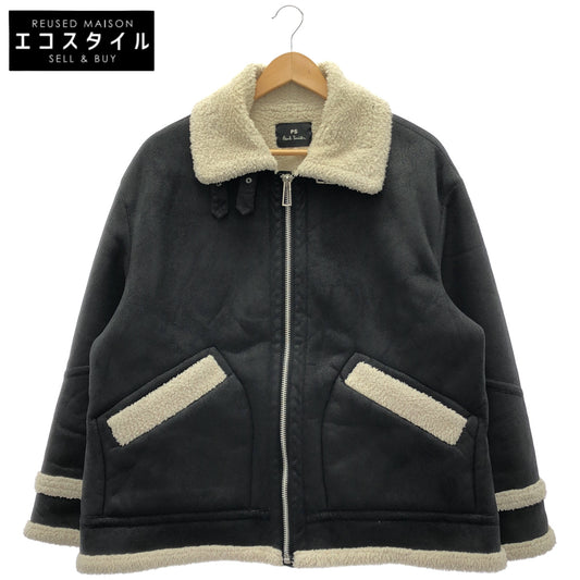 PS Paul Smith ピーエスポールスミス JK.PS.YW.0900 ブラック ボア ムートンジャケット トップス
