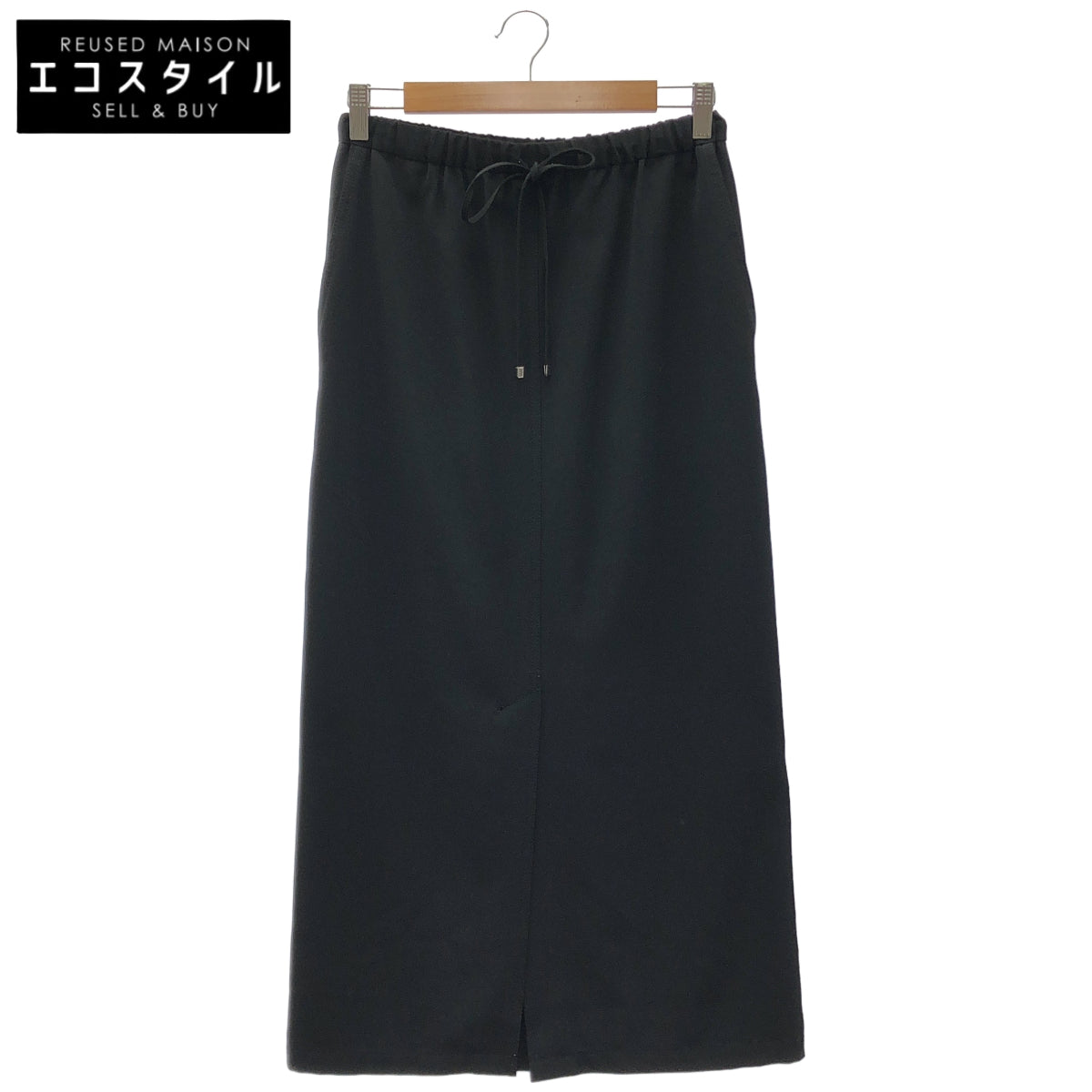 UNITED ARROWS ユナイテッドアローズ ブラック フロントスリット イージー タイトスカート ボトムス