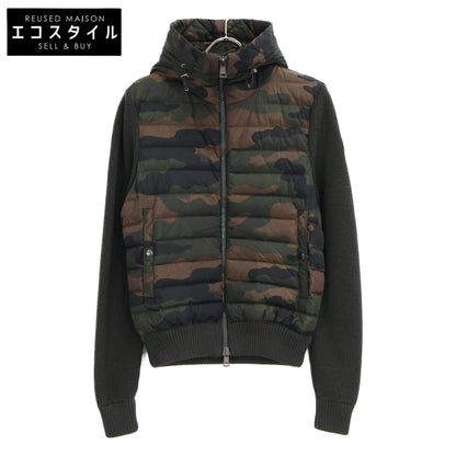 MONCLER モンクレール 【美品】B20919407800 MAGLIONE TRICOT CARDIGAN カモフラ ニット/ダウン切替 フーディジャケット ジャケット