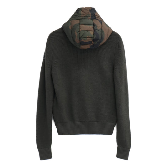 MONCLER モンクレール 【美品】B20919407800 MAGLIONE TRICOT CARDIGAN カモフラ ニット/ダウン切替 フーディジャケット ジャケット