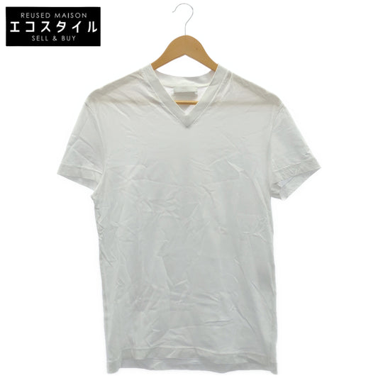 PRADA プラダ UJM493 S181 ILJK ホワイト Vネック Tシャツ トップス