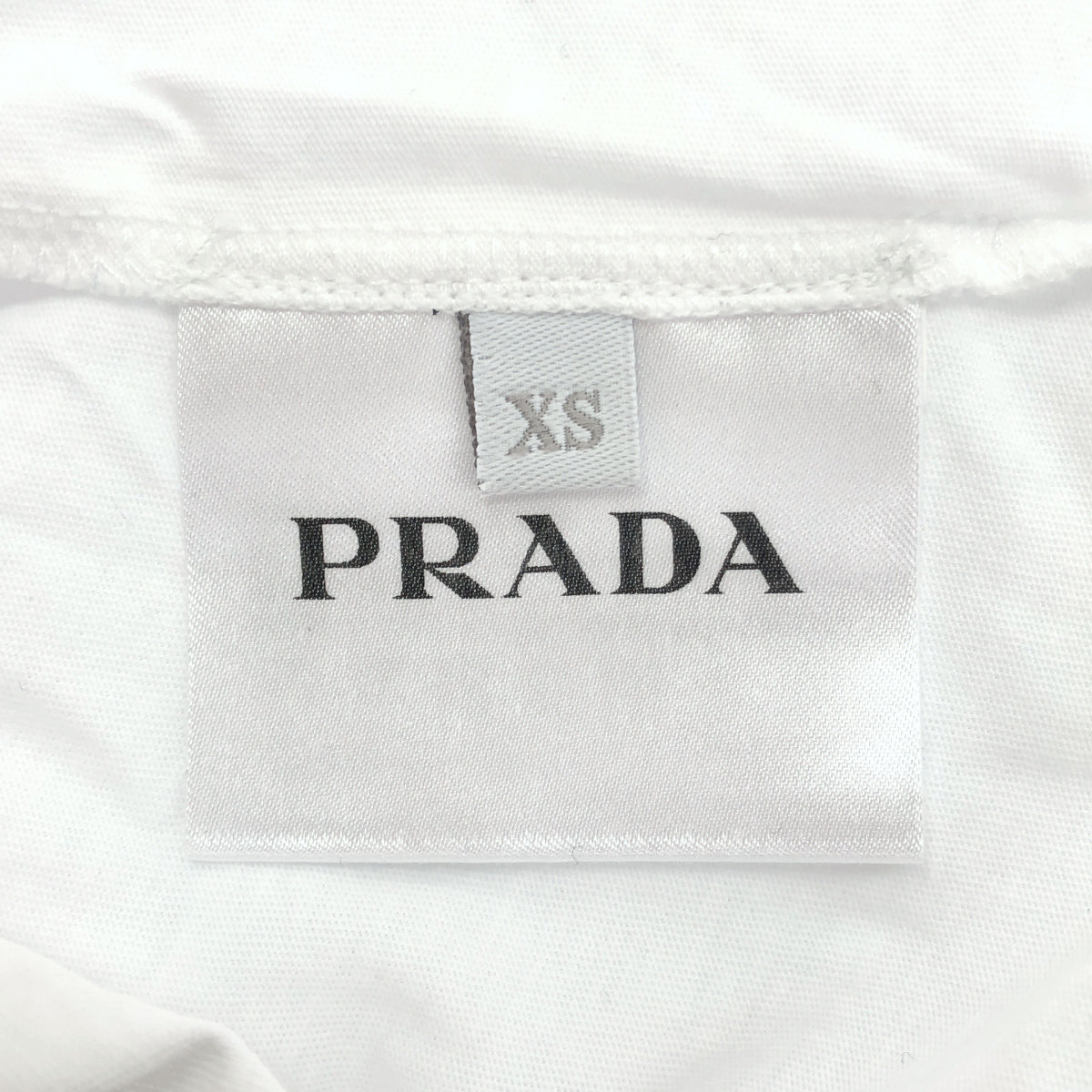PRADA プラダ UJM493 S181 ILJK ホワイト Vネック Tシャツ トップス