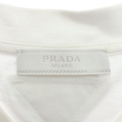 PRADA プラダ UJM493 S181 ILJK ホワイト Vネック Tシャツ トップス
