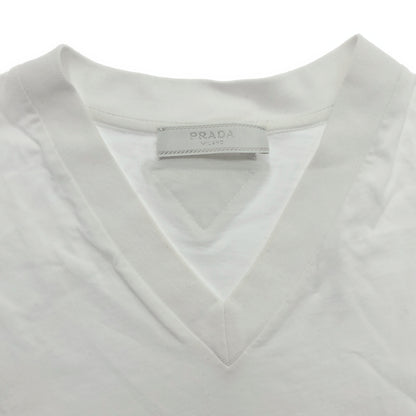 PRADA プラダ UJM493 S181 ILJK ホワイト Vネック Tシャツ トップス