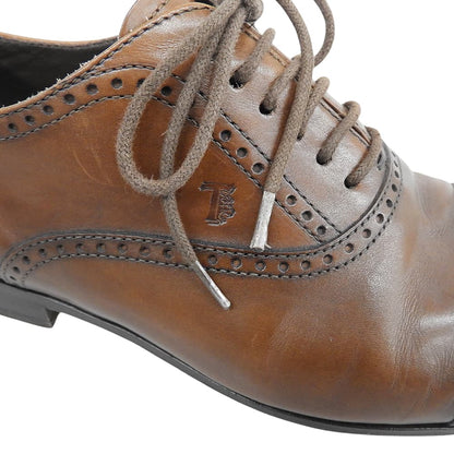 TOD'S トッズ クォーターブローグ シューズ メンズ レザー ブラウン 5 A シューズ