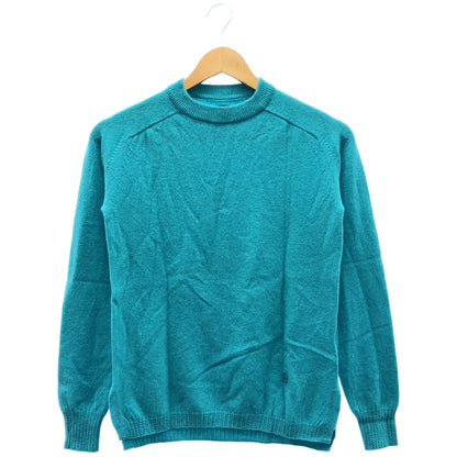 BATONER バトナー ブルー クルーネック カシミア100 ニットトップス トップス