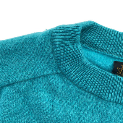 BATONER バトナー ブルー クルーネック カシミア100 ニットトップス トップス