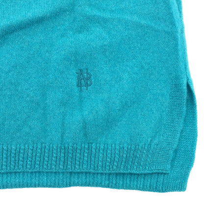 BATONER バトナー ブルー クルーネック カシミア100 ニットトップス トップス