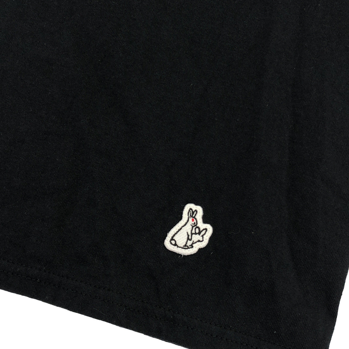 FR2 エフアールツー ブラック 頭狂色情兎 コットン ショートスリーブTシャツ トップス