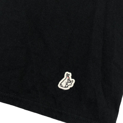 FR2 エフアールツー ブラック 頭狂色情兎 コットン ショートスリーブTシャツ トップス