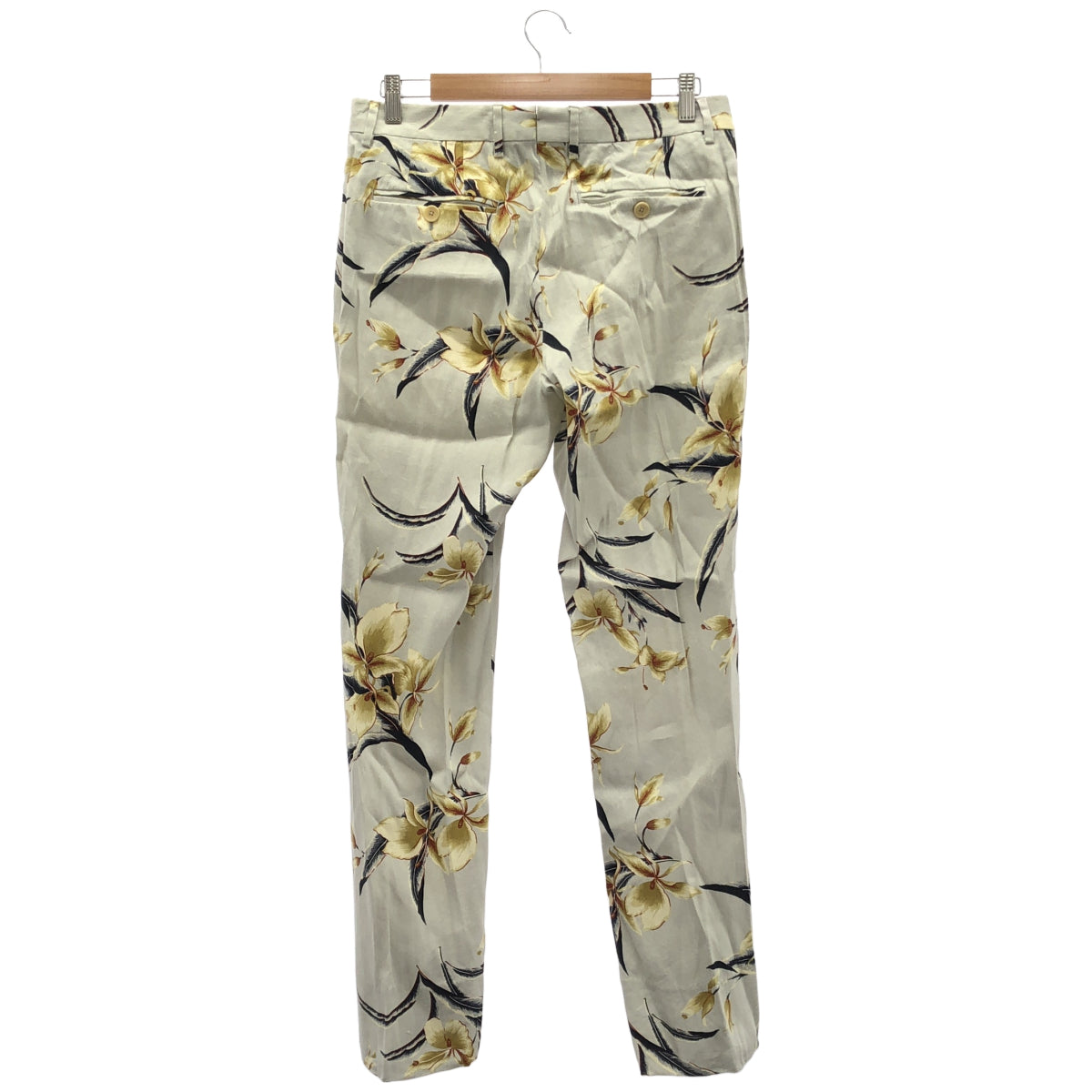 ETRO エトロ グレー ボタニカル 総柄 スリムフィット パンツ ボトムス
