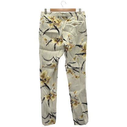 ETRO エトロ グレー ボタニカル 総柄 スリムフィット パンツ ボトムス