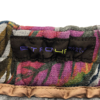 ETRO エトロ グレー系 ボタニカル 総柄 スウェットパンツ ボトムス