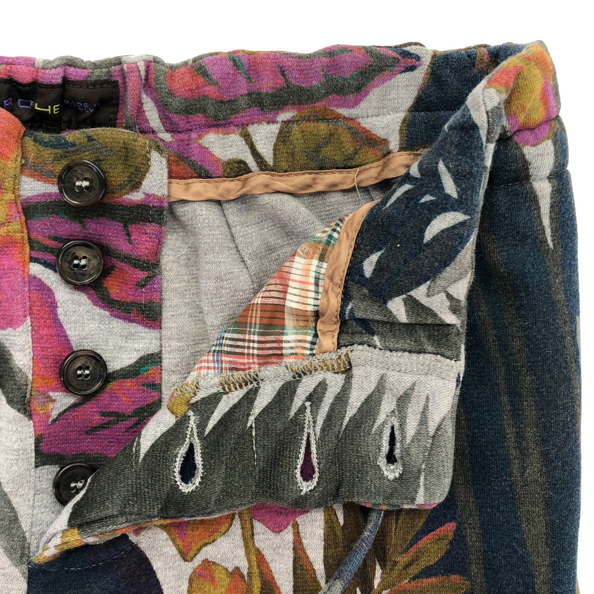 ETRO エトロ グレー系 ボタニカル 総柄 スウェットパンツ ボトムス