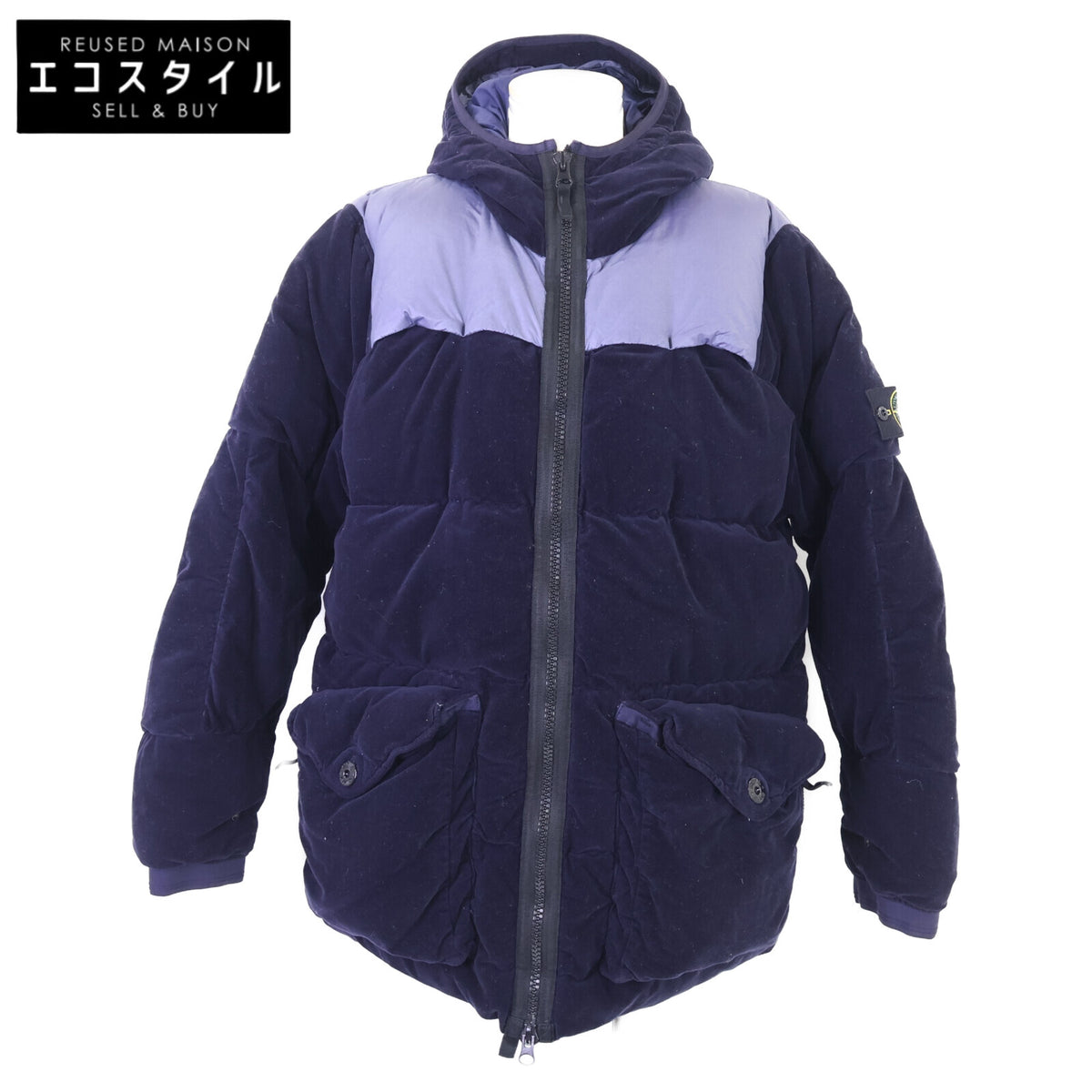 STONE ISLAND ストーンアイランド 【美品/国内正規】691544125 COTTON VELVET DOWN-TC WITH REVERSE LAMY FLOCK グローブ付 ダウンジャケット ジャケット